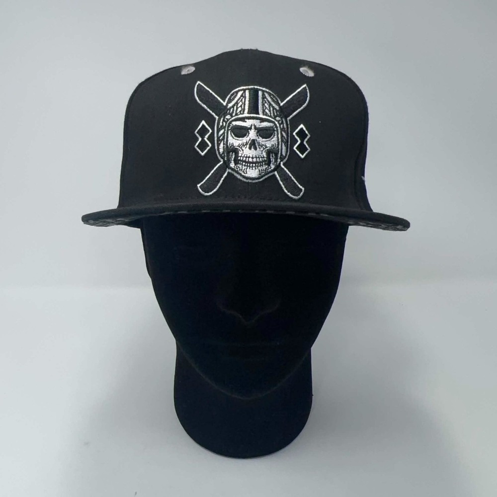 Cukui x New Era 9FIFTY Snapback Hat Skull Tattoo Streetwear Black OSFM RARE